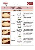 Capri Foods Range Table - August 2023